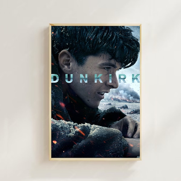 Dunkirk (2017)--Movie  Poster(Regular Style) Art Prints,Home Decor,Vintage Movie Poster,Canvas Poster