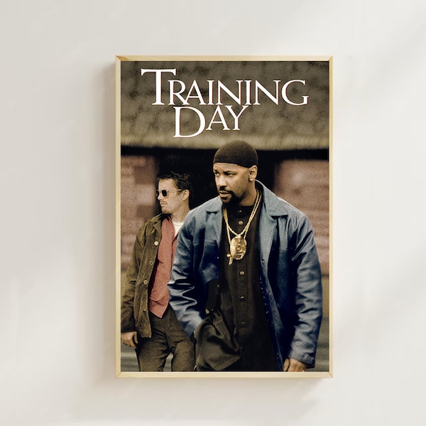 Training Day (2001)--Movie Poster (Regular Style)Art  printing, Home Decor, Art Poster for Gift，Canvas Poster