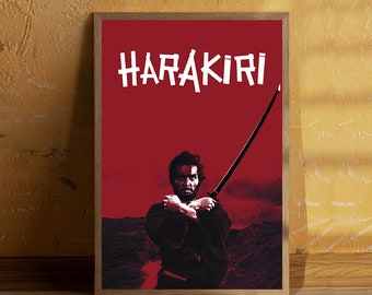 HARAKIRI 切腹 ハラキリ 珍しい 映画 ポスター reboiro'64 HARAKIRI 切腹 ハラキリ 珍しい 映画 ポスター reboiro'64 HARAKIRI
