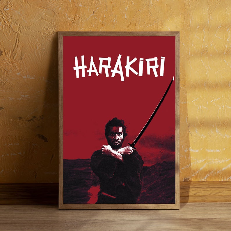 Harakiri 1962 Movie Poster Regular Style Art Prints,Home Decor, Art Poster for GiftCanvas Poster image 2