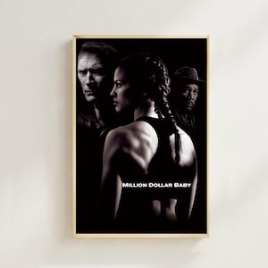 Million Dollar Baby (2004): póster de película (estilo regular), impresiones artísticas, decoración del hogar, póster artístico para regalo, póster en lienzo