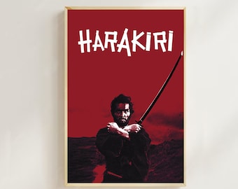 HARAKIRI 切腹 ハラキリ 珍しい 映画 ポスター reboiro'64 HARAKIRI 切腹 ハラキリ 珍しい 映画 ポスター reboiro'64