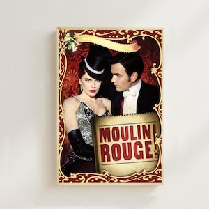 Moulin Rouge! (2001)--Movie  Poster (Regular Style)Art  printing, Home Decor, Art Poster for Gift，Canvas Poster