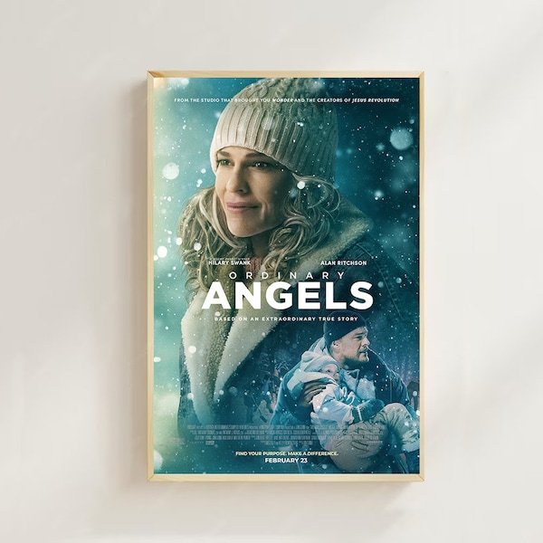 Ordinary Angels (2024)--Movie  Poster(Regular Style) Art Prints,Home Decor,Vintage Movie Poster,Canvas Poster