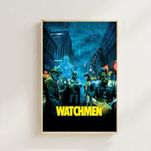 Watchmen (2009) - Pôster de filme (estilo regular), impressões artísticas, decoração para casa, pôster de filme vintage, pôster em tela