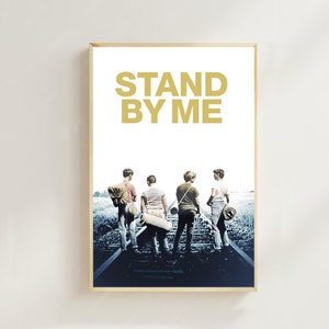 Stand by Me (1986)--Cartaz de filme (estilo regular)Impressão artística, decoração para casa, pôster de arte para presente, pôster em tela