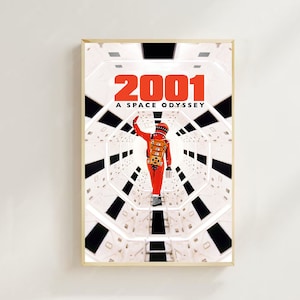 2001 Odyssee im Weltraum (1968)- Filmplakat (Regular Style) Kunstdruck, Wohnkultur, Kunstplakat für Geschenk, Vintage Filmkunst, Leinwandplakat