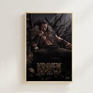 Kraven el cazador (2024): póster de película (estilo normal), impresiones artísticas, decoración del hogar, póster artístico para regalo, póster en lienzo