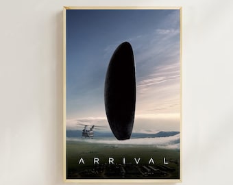 Arrival (2016) Movie Poster: Sci-Fi Canvas Art Print,Room decor,Wall Art,Poster Gift,Film Fan Collection