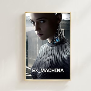 Ex Machina Movie Poster: Sci-Fi Canvas Art Print,Room decor,Wall Art,Poster Gift,Film Fan Collection