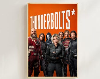 Thunderbolts (2025)--Movie  Poster(Regular Style) Art Prints,Home Decor,Vintage Movie Poster,Canvas Poster