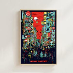 Blade Runner - Filmplakat (regulärer Stil) Kunstdrucke, Wohnkultur, Vintage Filmplakat, Leinwanddruck