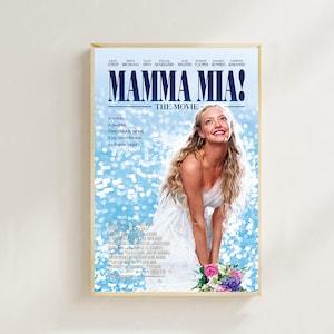 Mamma Mia! --Filmposter (regulärer Stil) Kunstdruck, Home Decor, Kunstposter für Geschenk, Vintage Film Art, Leinwandposter