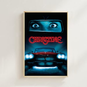 Christine (1983)--Pôster de filme (estilo regular)Impressão artística,Decoração para casa,Pôster de arte para presente,Arte de filme vintage,Pôster em tela