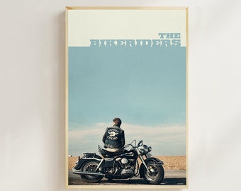 The Bikeriders (2023)-- Movie  Poster (Regular Style) Art Prints,Home Decor,Vintage Movie Poster, Art Poster for Gift，Canvas Poster