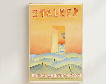 Stalker Movie Poster: Sci-Fi Art Print on Canvas,home decor,wall art,retro poster for gift