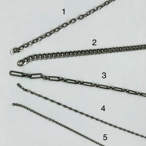 Stainless Steel Necklace Chain – Choose from 5 Styles for DIY Jewelry Making