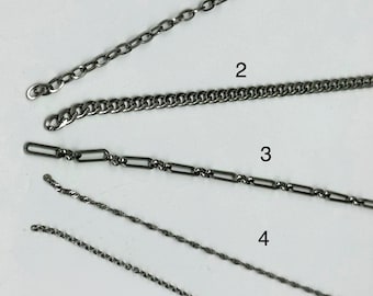 Stainless Steel Necklace Chain – Choose from 5 Styles for DIY Jewelry Making