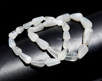 Moonstone Bracelet, Natural Healing Crystal, Stone of New Beginnings,Emotional Balance Jewelry, Spiritual Gift for Women & Men,Natural Stone
