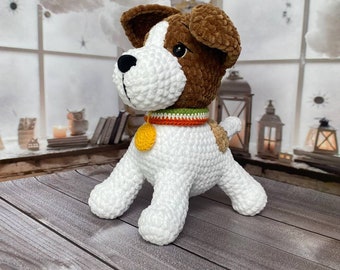 Plush dog handmade