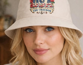 Bob 250e anniversaire des États-Unis, chapeau patriotique de la liberté des États-Unis, chapeau design drapeau américain, chapeau de jour de l'indépendance, chapeau de Style vintage