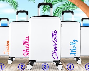 Personalised Suitcase, Cabin and Check-In Luggage, Small, Medium, Large and Bag Sets, Perfect for Holiday, Travel, Vacation, Gift, Christmas