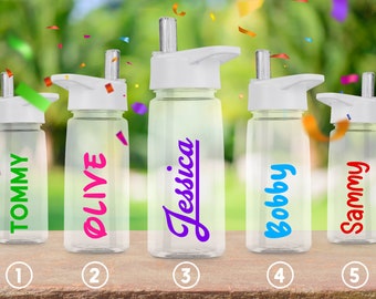 Personalised Kids Water Bottle, Water Bottle, Reusable, Perfect for Back to School, Nursery, Gift, Party, Toddler, Girls or Boys, 650ML