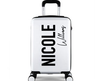 Personalised Suitcase, Cabin and Check-In Luggage, Small, Medium, Large and Bag Sets, Perfect for Holiday, Travel, Vacation, Gift