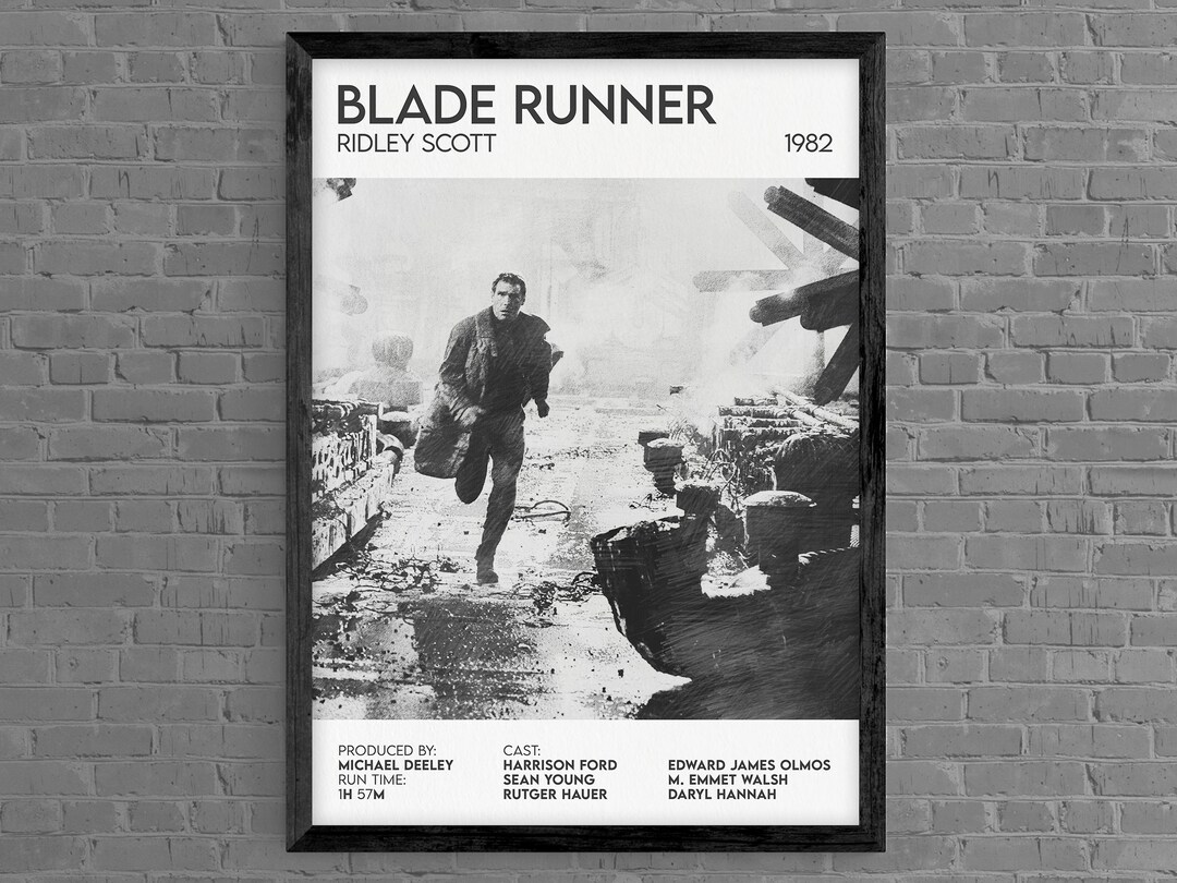 Blade Runner 1982 Inspired Premium Movie Film Poster Print