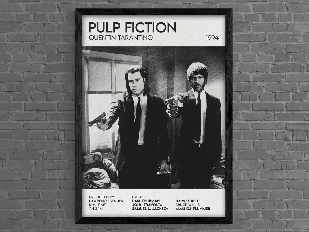 manifesto originale 2f PULP FICTION quentin tarantino thurman travolta A336