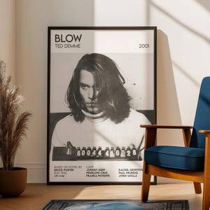 Blow Movie Poster | Johnny Depp Film Art Print, Home Cinema Decor