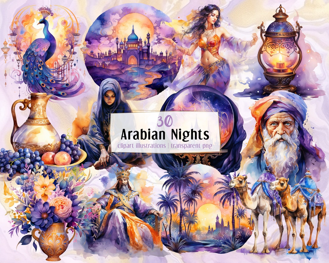 Arabian Nights Illustrations Enchanting Oriental Arabic Scenery arabian-nights-illustrations-enchanting-oriental-arabic-scenery