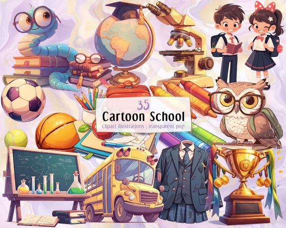Cartoon Grundschule Bilder