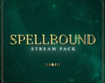 Spellbound Animated Stream/Twitch Overlays Pack |  Magic/Fantasy Stream Package | Alerts, Webcam Overlays, OBS Scenes, Transitions, Panels