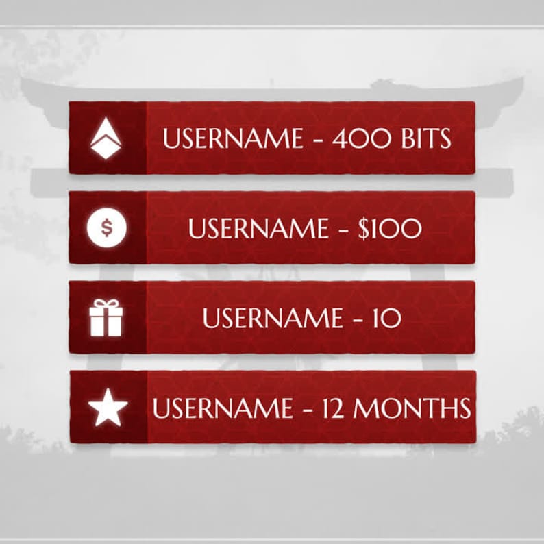 Shogun Animated Stream/twitch Overlays Pack Samurai/japanese Streamer