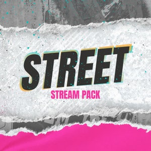 Street Animated Stream/Twitch Overlays Pack |  Graffiti/Urban Streamer Package | Alerts, Webcam Overlays, OBS Scenes, Transitions, Panels