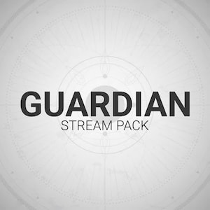 Guardian Animated Stream/Twitch Overlays Pack |  Sci Fi Stream Package | Alerts, Webcam Overlays, OBS Scenes, Transitions, Panels