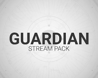 Guardian Animated Stream/Twitch Overlays Pack |  Sci Fi Stream Package | Alerts, Webcam Overlays, OBS Scenes, Transitions, Panels