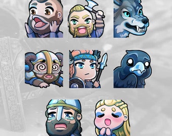 Ragnar Animated Twitch Emotes | Viking/Norse/Medieval Emotes | Formatted for Twitch, YouTube and Facebook Gaming