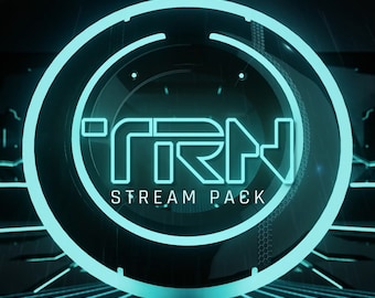 TRN Animated Stream/Twitch Overlay Pack |  Sci-Fi/Futuristic Stream Pack | Alerts, Webcam Overlays, OBS Scenes, Transitions, Panels