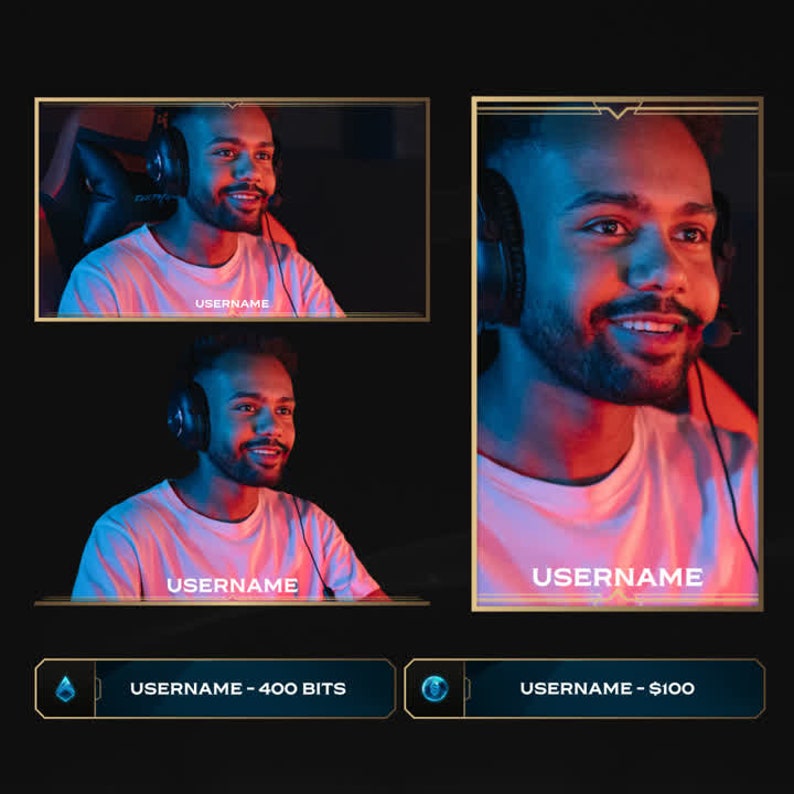 Hexrift Animated Stream/twitch Overlays Pack | MMO Stream Package ...