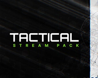 Tactical Animated Stream/Twitch Overlays Pack | FPS/Military Streamer Package | Alerts, Webcam Overlays, OBS Scenes, Transitions, Panels