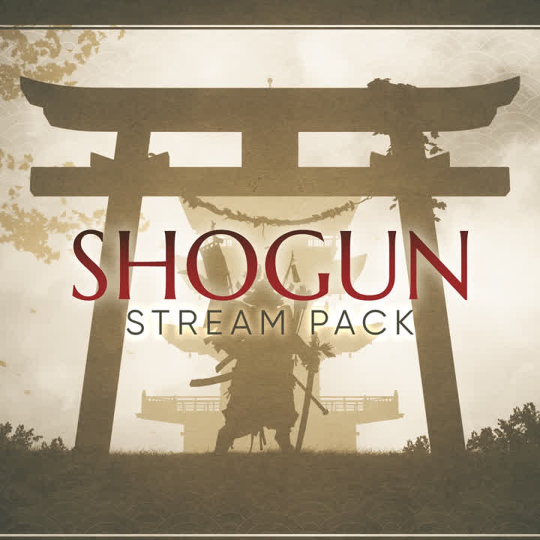 Shogun Animated Stream/twitch Overlays Pack Samurai/japanese Streamer