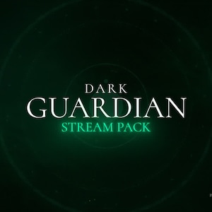Dark Guardian Animated Stream/Twitch Overlays | Sci-fi/Fantasy Stream Package | Alerts, Webcam Overlays, OBS Scenes, Transitions, Panels