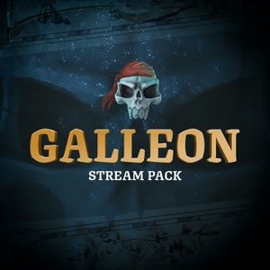 Galleon Animated Stream/Twitch Overlays Pack |  Pirate Stream Package | Alerts, Webcam Overlays, Scenes, Transitions, Panels