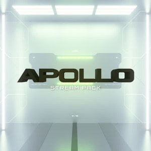 Apollo Animated Stream/Twitch Overlay Pack |  Sci-Fi/Futuristic Stream Pack | Alerts, Webcam Overlays, OBS Scenes, Transitions, Panels