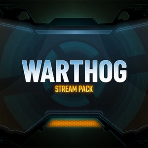 Warthog Animated Stream/Twitch Overlays Pack | FPS/Military Streamer Package | Alerts, Webcam Overlays, OBS Scenes, Transitions, Panels