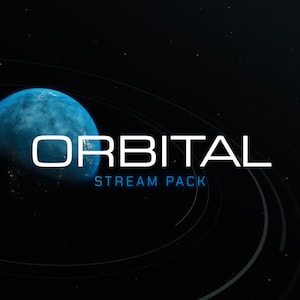 Orbital Animated Stream/Twitch Overlays Pack |  Space/Sci-fi Streamer Package | Alerts, Webcam Overlays, OBS Scenes, Transitions, Panels