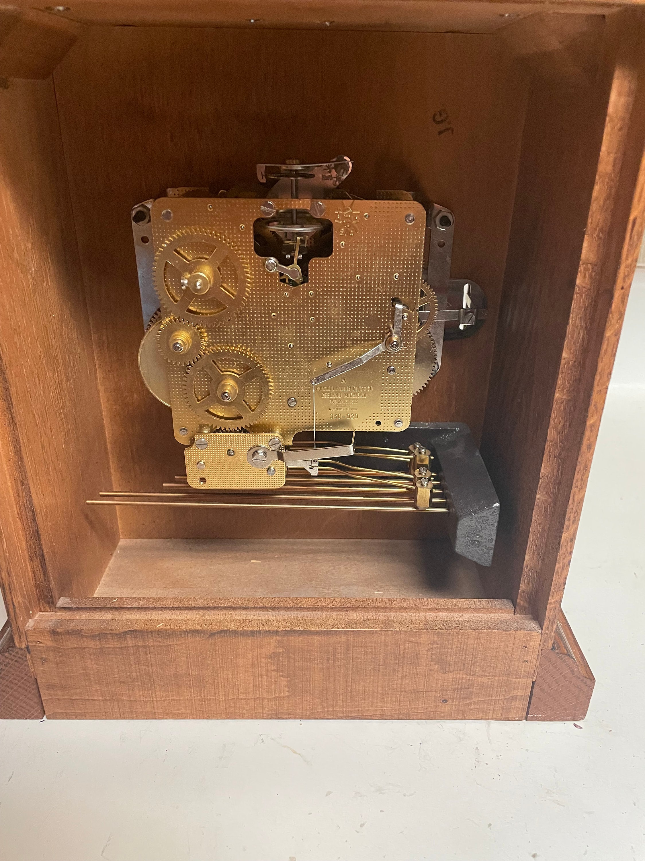 Howard Miller Mantle Clock Etsy