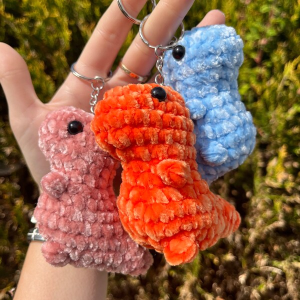 Chubby Dinosaur Keyrings